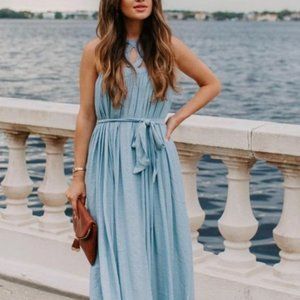Vici Maxi Blue Greek Isles Dress